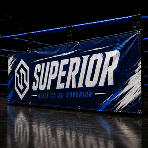Personalized Boxing Ring Advertising <b>Banner</b> with Reinforced Edges Custom Printed Boxing Ring Side Cover <b>Banner</b> for Tournaments - Product Image 2