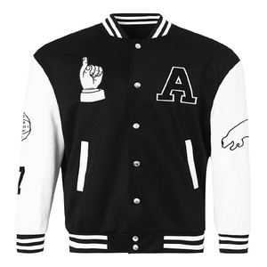 Veste universitaire unisexe personnalisée OEM en polaire 100 % polyester légère pour le printemps avec fermeture éclair et doublure en laine – Vente en gros - Product Image 4