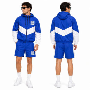 Conjunto de Chaqueta y Pantalones Cortos Impermeables para Hombre, Ropa Casual Más Vendida, Conjunto Deportivo para Correr y Hacer Ejercicio - Product Image 4