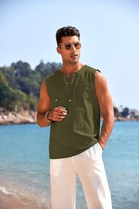 Custom Logo Plus Size Knitted Active Wear Stringer Sports Vest Tank Top for <b>Men</b> - Product Image 6