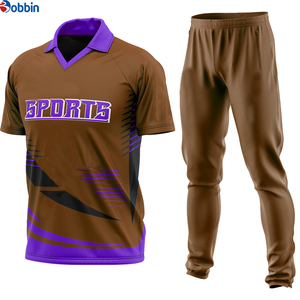 Maillot de cricket personnalisé de haute qualité avec logo d'équipe, vêtements d'entraînement, uniformes pour adultes, taille plus, respirant, polyester, court, unisexe - Product Image 4