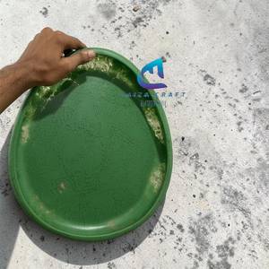 Grande assiette unique en résine acrylique, fabriquée à la main, classique, écologique, de qualité alimentaire, sans BPA, compatible lave-vaisselle, personnalisable, durable, pour les fêtes - Product Image 1