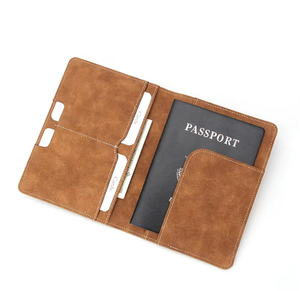 RFID Blocking Genuine Leather <b>Passport</b> Holder Slim Travel <b>Wallet</b> Full Grain Leather <b>Passport</b> Case Bulk Wholesale LPH-0322 - Product Image 6