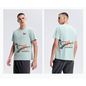 <b>Men</b> Plain Polyester Quick-drying T <b>Shirt</b> Outdoor Sports Crew Neck <b>Stretch</b> Short Sleeve T-<b>shirt</b> Custom logo Running Tshirt - Product Image 5