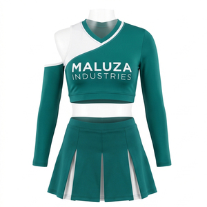Tenue de cheerleading personnalisée pour adultes MALUZA INDUSTRIES, motif sublimé, hauts et jupes avec strass, costume de cheerleader - Product Image 1
