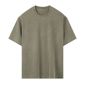 เสื้อยืดโอเวอร์ไซส์ผ้าหนาน้ำหนักมากสไตล์วินเทจ ล้างสีแบบแอซิดวอช  เสื้อยืดเปล่า OEM รับสั่งทำพิมพ์ลายและปัก - Product Image 6