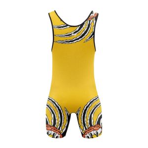 Singlet de Lucha Libre de Alta Elasticidad con Logotipo Personalizado, Sublimado, para Hombre, Uniforme de Equipo Resistente - Product Image 2
