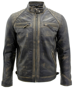 Fabricant pakistanais de vestes en cuir en gros – Nouvelle veste en cuir décontractée pour homme avec ceinture latérale, design OEM pour moto - Product Image 5