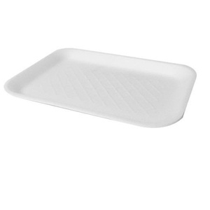 Barquette jetable en fibre de canne à sucre 10x6 pouces, très demandée, pour produits frais, traiteur, viandes et usages alimentaires en supermarché - Product Image 1