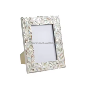 Handcrafted Design Decorative White <b>Mother</b> <b>of</b> <b>Pearl</b> <b>Frame</b> for Tabletop Display and Gifting - Product Image 4