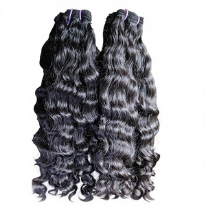 Cheveux humains indiens naturels de qualité supérieure, 100% originaux, tissage de cheveux Remy, qualité 12A, sans perte de cheveux - Product Image 1