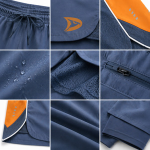 Men’s 2 in 1 Pickleball Shorts Quick Dry 4 Way Stretch <b>Compression</b> Liner Gym Athletic Shorts Manufacturer - Product Image 5