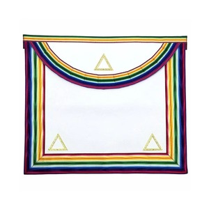 Delantal de Gran Oficial de la Arca Real Mariner, Dorado y Multicolor, Material Duradero, Los Mejores Delantales de Regalia Masónica a Precios de Mayoreo - Product Image 1