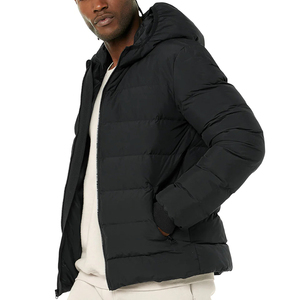 Wholesale Custom Warm Men's Duck Down <b>Jacket</b> Black Hooded Winter Puff Filled Down Puffer <b>Jackets</b> Bubble <b>Jacket</b> for Men's - Product Image 6