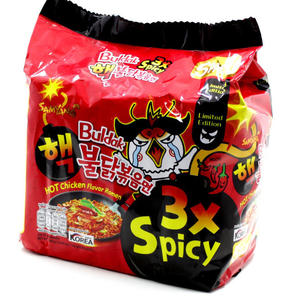 Fideos Instantáneos Samyang Buldak Sabor Pollo Picante HOT Combo 1X 2X 3X en Caja/Bolsa, Certificación Halal, Proceso Frito - Product Image 5