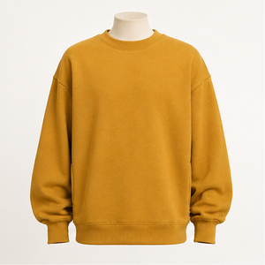 Sudadera Personalizada Ochre para Hombre, Corte Holgado, Cuello Redondo, Felpa Suave, Mezcla de Algodón y Felpa, MCRW-0022 - Product Image 1