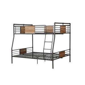 Letto a castello Brantley Sandy Full XL/Queen in metallo con finitura spazzolata nera e bronzo scuro - Product Image 5