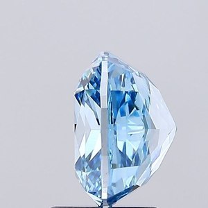 Diamante Cultivado en Laboratorio Certificado por IGI, Corte Cojín Azul Intenso, Claridad VVS2, 3.04 Quilates, Corte Brillante Modificado para Joyería - Product Image 4