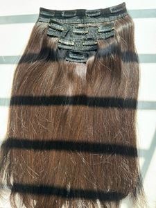 Extensions à clipser en cheveux humains vietnamiens Remy noirs double trame, double épaisseur, vente en gros - Product Image 6