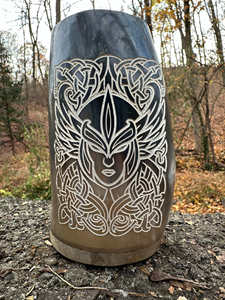 Chopes à boire en corne de buffle Viking de qualité supérieure - Corne naturelle polie pour l'ale, le miad et les événements médiévaux - Product Image 6