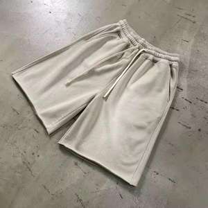 Pantalones Cortos de Algodón con Lavado Ácido Vintage para Hombre, Estilo Jogger, Cintura Media, con Estampado DTG - Product Image 4