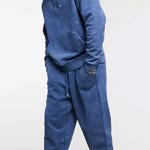 <b>Top</b> Seller Heavyweight Acid Wash Tracksuit for Men Custom Printed Winter Casual Wear Men Acid Wash Tracksuit In <b>Low</b> MOQ - Product Image 3