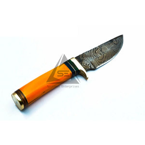 Cuchillos de Hoja Fija con Mango de Madera Hechos a Mano y Ecológicos - Cuchillas de Acero Damasco Inoxidable de Alta Calidad Personalizables OEM con 3 Años de Garantía - Product Image 5