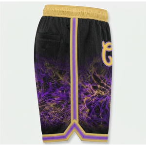 Shorts de basketball personnalisés en sublimation pour hommes, vente en gros, shorts de sport vierges en maille pour hommes, personnalisables - Product Image 3