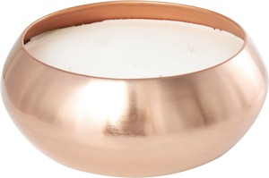 Luxury design metal bowl <b>candle</b> multi <b>wick</b> scented soy wax <b>candle</b> decorative copper finish <b>candle</b> holder offer customizations - Product Image 3