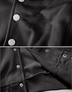 Veste d'hiver confortable pour homme, style Letterman, col montant, logo sur le devant, coupe-vent, haute qualité, écologique, à prix raisonnable - Product Image 5