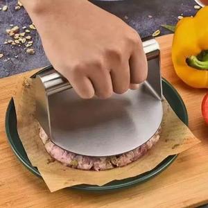 SYH1189 Stainless Steel <b>BBQ</b> <b>Tools</b> Set Hamburger Iron Metal Smash Burger Press for Outdoor Camping Party Meat Poultry Preparation - Product Image 1