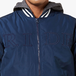 Lightweight Polyester Bomber Jacket for Men OEM Custom Logo Stand Collar Winter Jacket with <b>Zip</b> Design Men Bomber Jacket - Product Image 5