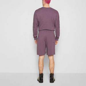 Vêtements d'été et d'automne pour hommes, ensembles de survêtements 100% coton - Tailles plus grandes, respirants, vente en gros, sweats à capuche et shorts, motif uni - Product Image 5