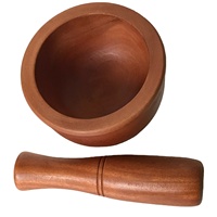 Hoogwaardige ecovriendelijke houten stamper en vijzelset, modern multifunctioneel keukengerei