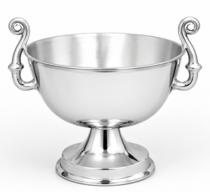 Metal Wine Champagne Cooler | <b>Silver</b> <b>Ice</b> <b>Bucket</b> Chiller with Handles Pedestal Stand for Bar Party Wedding Dining Table Home Gift - Product Image 3
