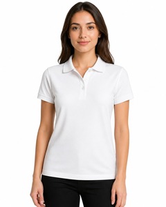เสื้อโปโลผ้าฝ้ายซูพิมาสีขาว 100% สำหรับผู้ชาย – ทรงพรีเมียมเมอร์เซอไรซ์ - Product Image 4