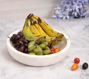Elegante Frutero de mármol hecho a mano decorativo centro de mesa para cocina mesa de comedor o sala de estar elegante moderno - Product Image 3
