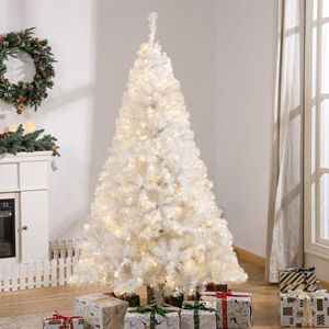 Albero di Natale Artificiale Douglas Fir Alto 1,8 m con 250 Luci LED Bianco Caldo, Rami Realistici, Preilluminato con Luci Natalizie da 3 m - Product Image 1