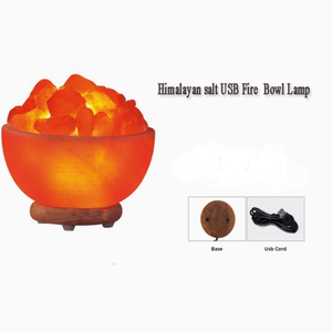 Lampes de sel de l'Himalaya miniatures USB contemporaines avec logo personnalisé, marque privée, OEM, collection décorative de cristal de qualité supérieure, alimentées par USB - Product Image 5