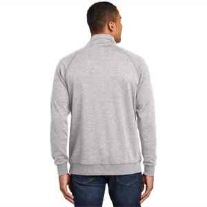 Sweat-shirts à col zippé personnalisés, couleur unie, tendance, en coton, pour homme, grande taille, collection hiver, best-seller - Product Image 4