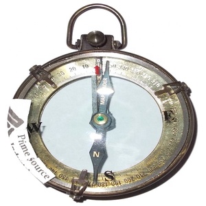 Brújula de latón portátil de alta calidad con artesanía india al por mayor, brújula direccional de supervivencia para acampar al aire libre, impermeable profesional - Product Image 4