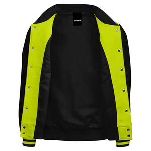 Chaqueta universitaria con letras de béisbol personalizada de alta calidad de fabricante OEM para hombre, chaqueta informal de invierno con bordado de chenilla y mangas completas - Product Image 2