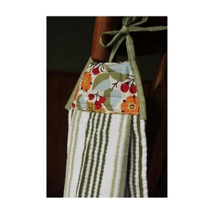 Waffle Weaved Absorbent Personalized Embroidered Checked Striped Blue 2024 100% Cotton GOTS Certified Golf <b>Kitchen</b> Dish <b>Towels</b> - Product Image 3