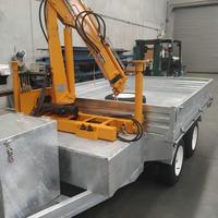 Chinesischer Hersteller Liefert Hydraulischen Kran SQ08ZA3+1 Elektrische Winde Stahl-LKW-Montierter Hebekran Anhänger-Montierter Kran für Landwirtschaft