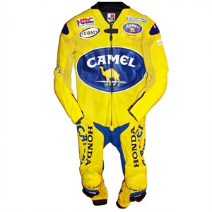 Traje de Carreras Troy Bayliss MotoCP Zonda 1 Pieza de Cuero Vacuno/Canguro para Moto/Conducción, Mono/Traje MotoCP para Motociclistas Profesionales - Product Image 1