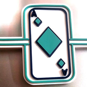 Champ King – Pare-chocs personnalisés pour casques de baseball en résine PVC avec adhésif 3M, ruban double face 2D/3D pour logos d'équipes de baseball - Product Image 1