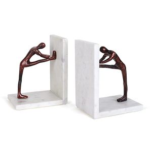 Sujetalibros de Hierro con Acabado Blanco de Fabricante Confiable, con Atractivo Vintage para Biblioteca de Estilo Rústico y Decoración Interior Acogedora - Product Image 3
