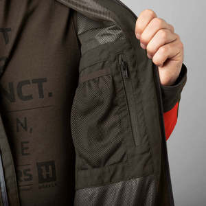 Veste de chasse pour homme imperméable et coupe-vent, haute visibilité orange, veste softshell d'extérieur, à capuche, robuste, pour la chasse et la randonnée - Product Image 4