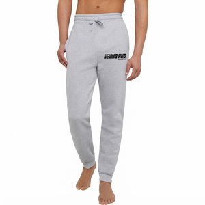 Men's Premium Performance Gym Training <b>Trousers</b> Comfortable Casual Mid Waist Fleece Lining Breathable <b>Drawstring</b> Closure Pocket - Product Image 1