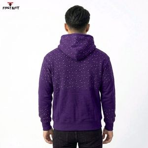เสื้อฮู้ดดี้สตรีทแวร์ผู้ชาย/ผู้หญิง สกรีนโลโก้ ปักเพชร  ผ้าฝ้าย 100% แฟชั่นฤดูหนาว ขายส่ง - Product Image 2